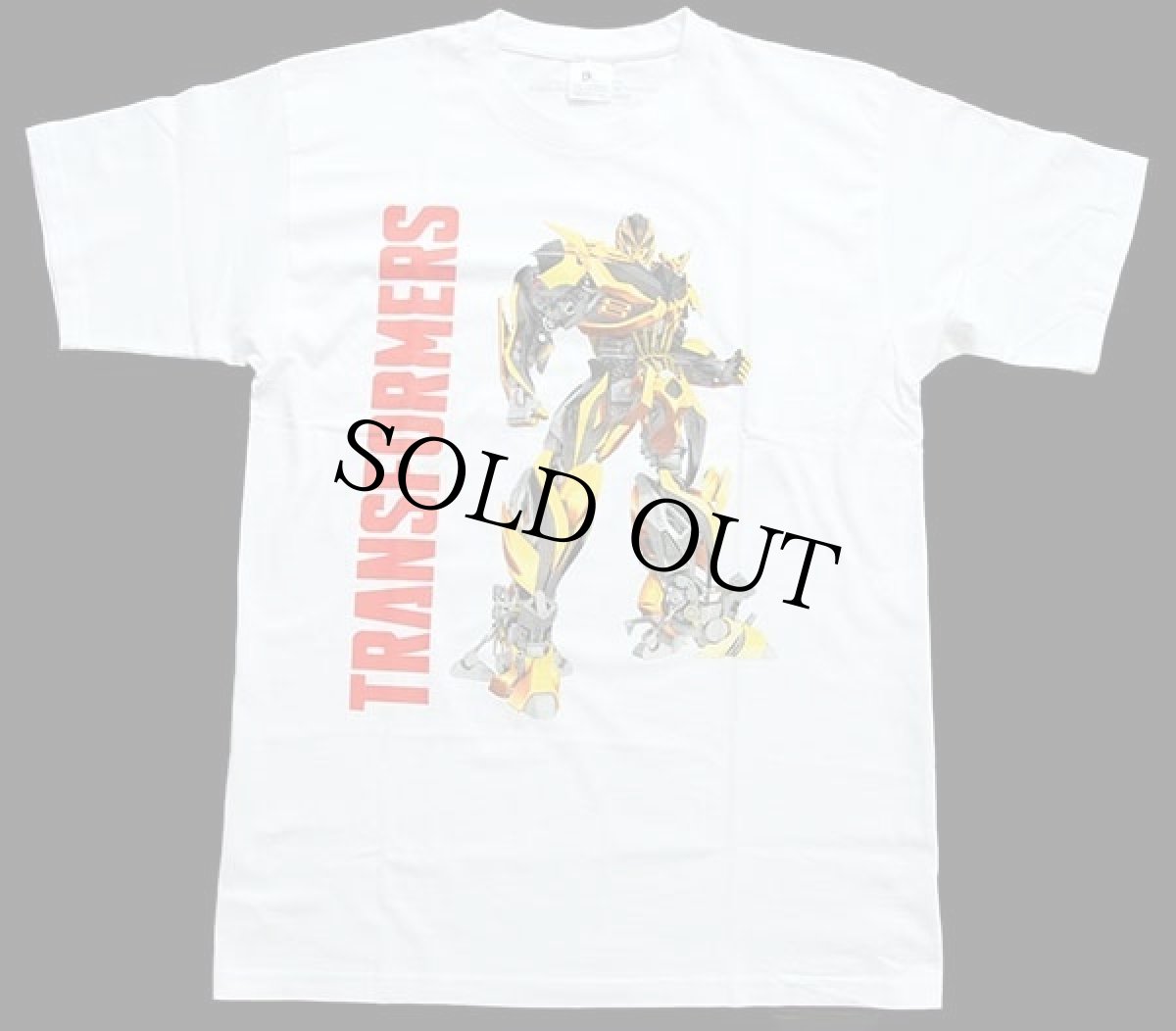 画像2: TRANSFORMERSトランスフォーマー バンブルビー コットンTシャツ 白 S (2)