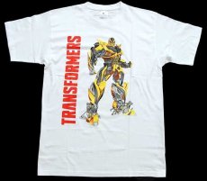 画像2: TRANSFORMERSトランスフォーマー バンブルビー コットンTシャツ 白 S (2)