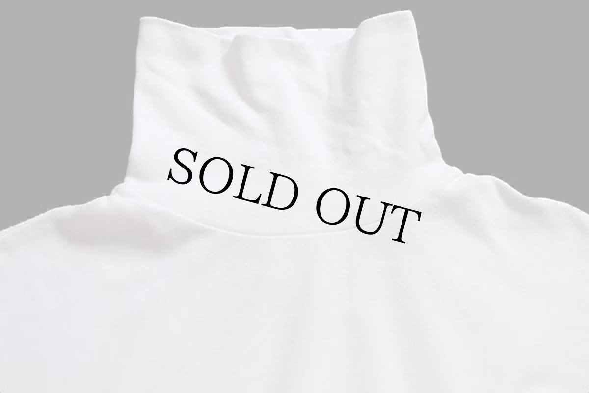 画像3: 90s USA製 GAPギャップ タートルネック 無地 コットン カットソー 白 L (3)