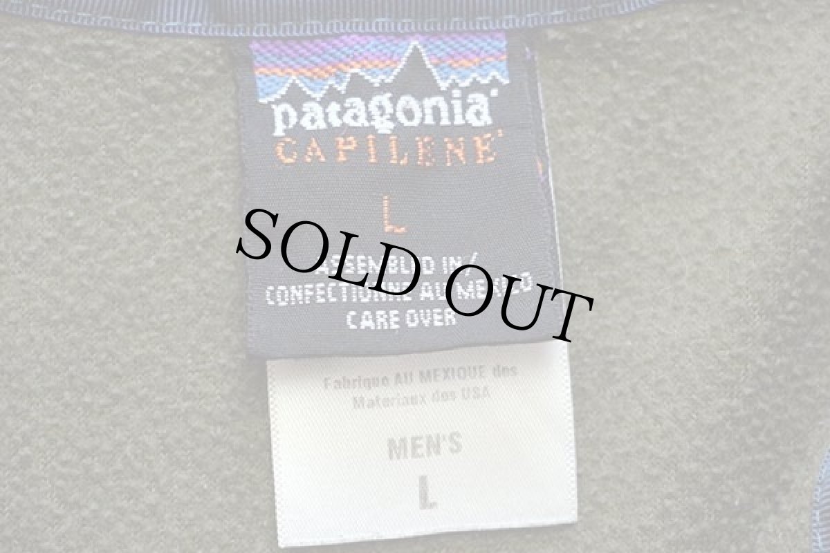 画像4: 00s patagoniaパタゴニア CAPILENEキャプリーン ツートン ハーフジップ インナー フリース L (4)