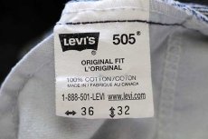 画像6: 90s カナダ製 Levi'sリーバイス 505 デニムパンツ w36 L32★108 (6)