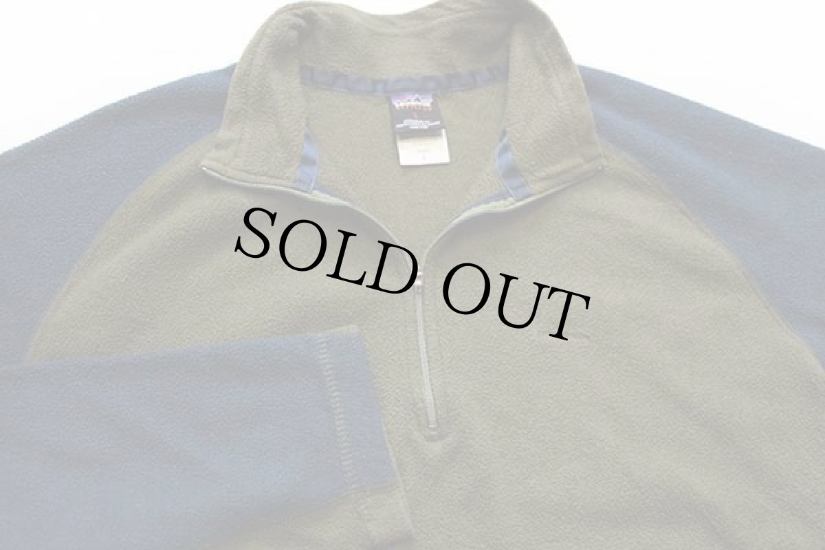 画像3: 00s patagoniaパタゴニア CAPILENEキャプリーン ツートン ハーフジップ インナー フリース L (3)