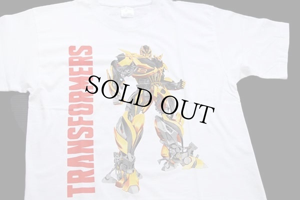 画像1: TRANSFORMERSトランスフォーマー バンブルビー コットンTシャツ 白 S (1)