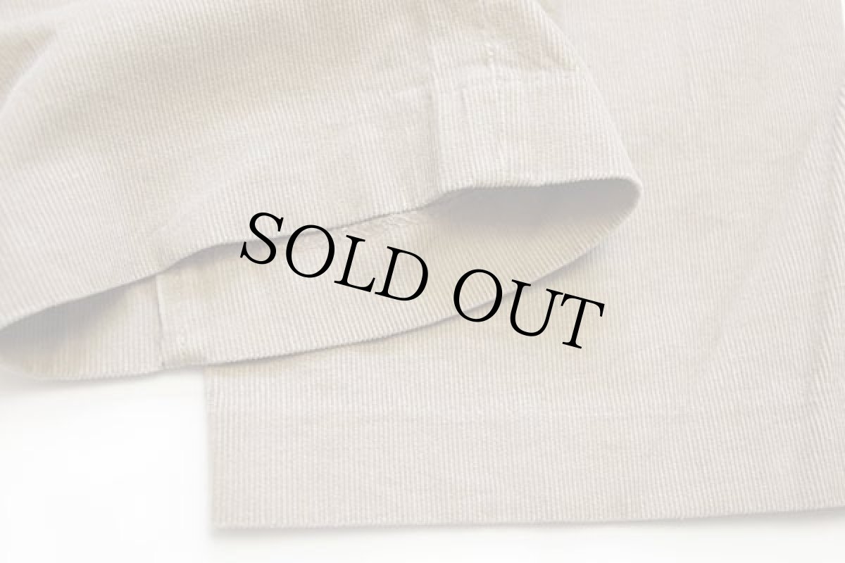 画像7: 90s USA製 LANDS'ENDランズエンド ツータック スラックス コーデュロイパンツ ベージュ 34 (7)