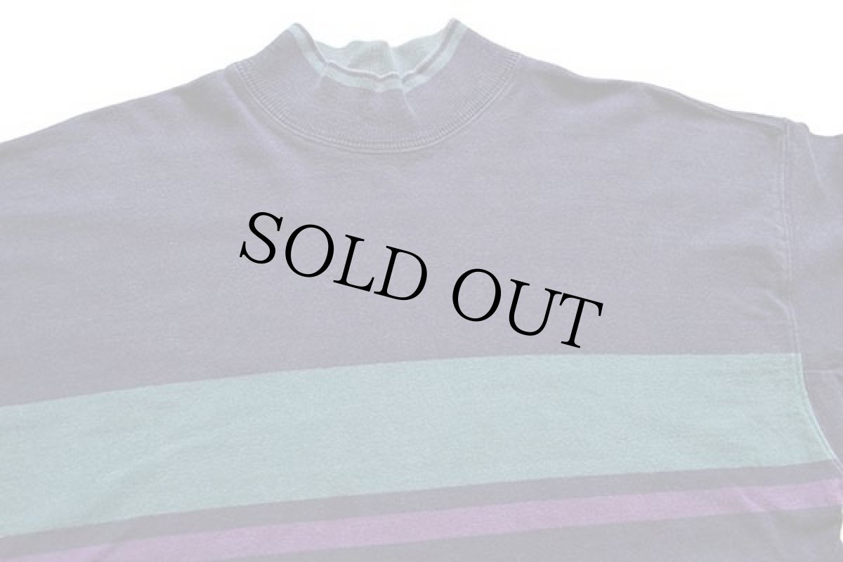 画像3: 80s USA製 L.L.Bean モックネック ヘビー コットン スウェット 紺 L (3)