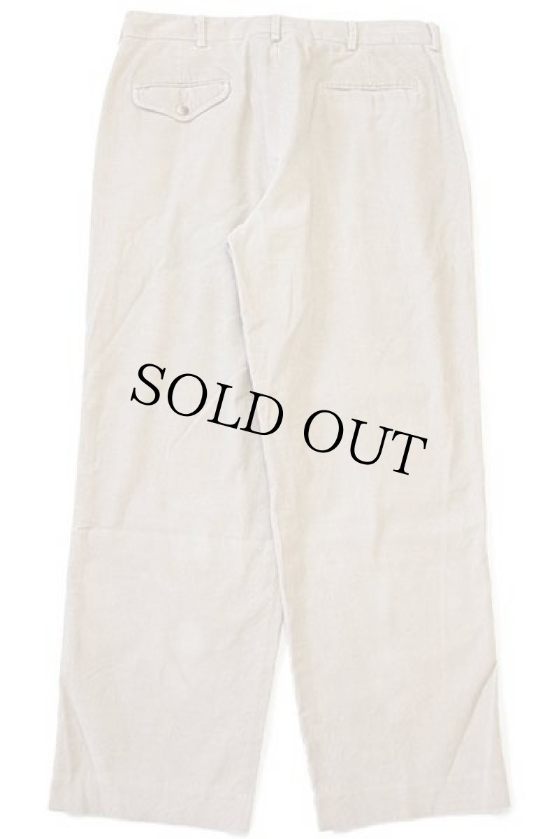 画像3: 90s USA製 LANDS'ENDランズエンド ツータック スラックス コーデュロイパンツ ベージュ 34 (3)