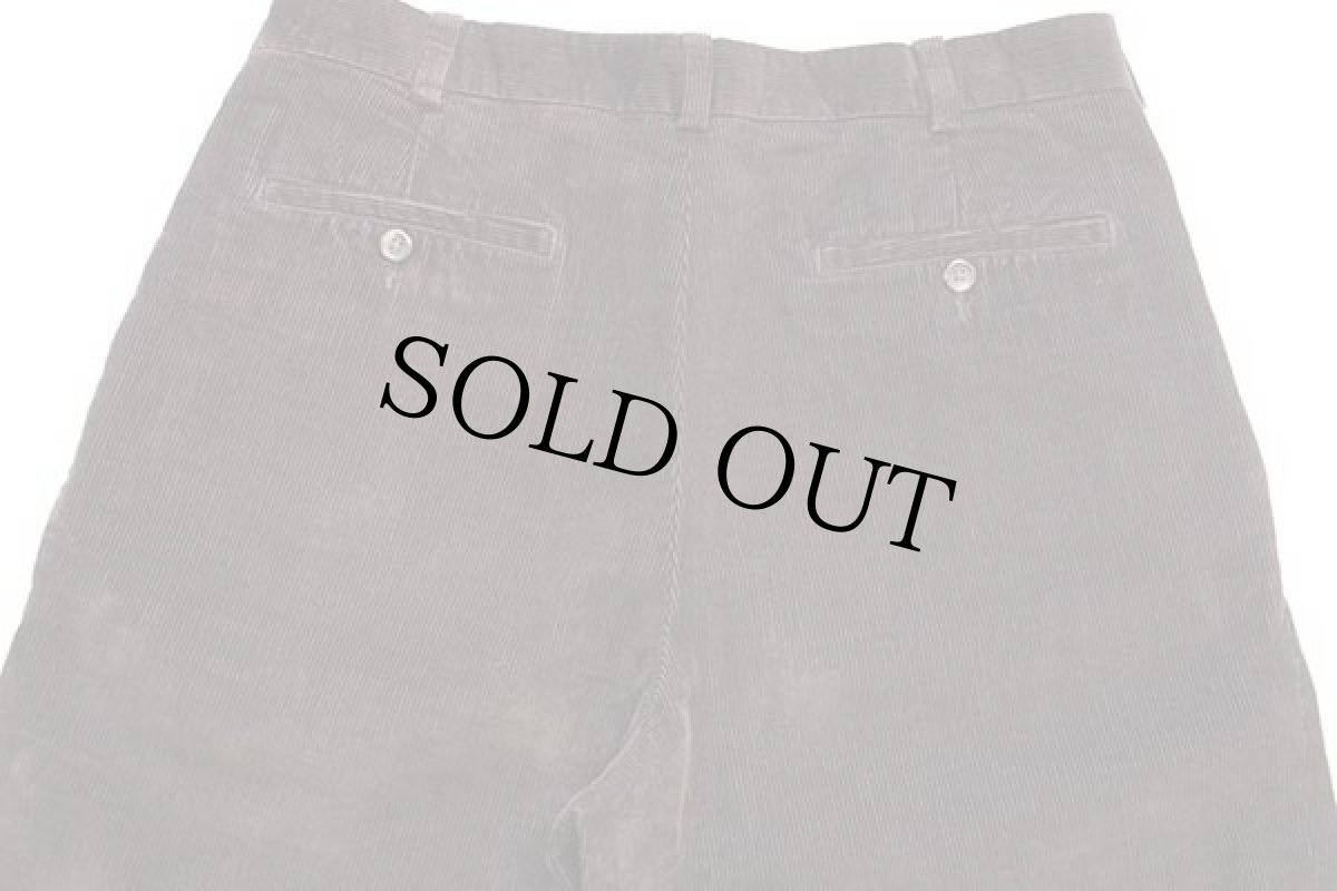 画像5: 00s EddieBauerエディーバウアー ツータック コットン コーデュロイパンツ 焦げ茶 w34 L32 (5)