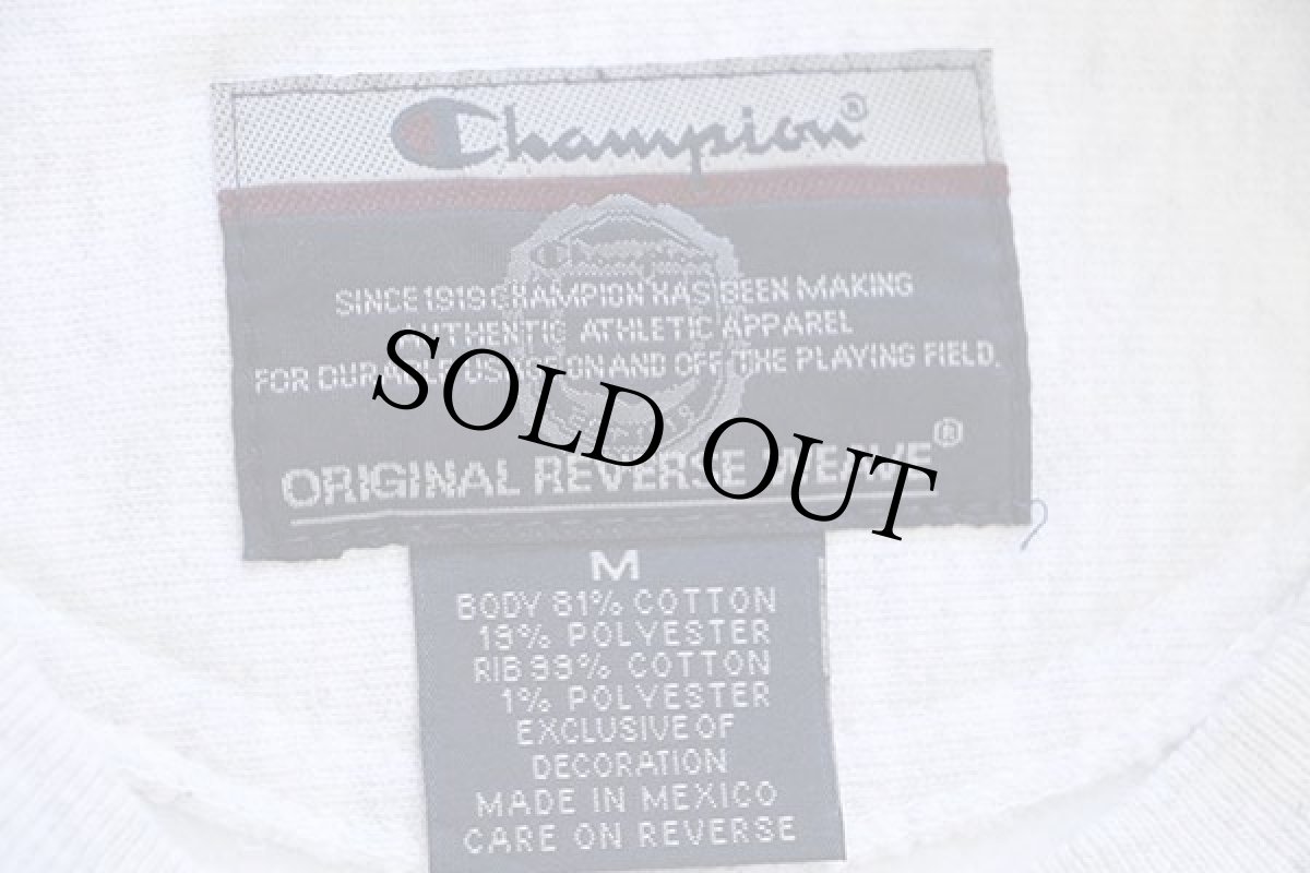 画像4: 00s メキシコ製 Championチャンピオン WHEATON COLLEGE リバースウィーブ スウェット 杢ライトグレー M (4)