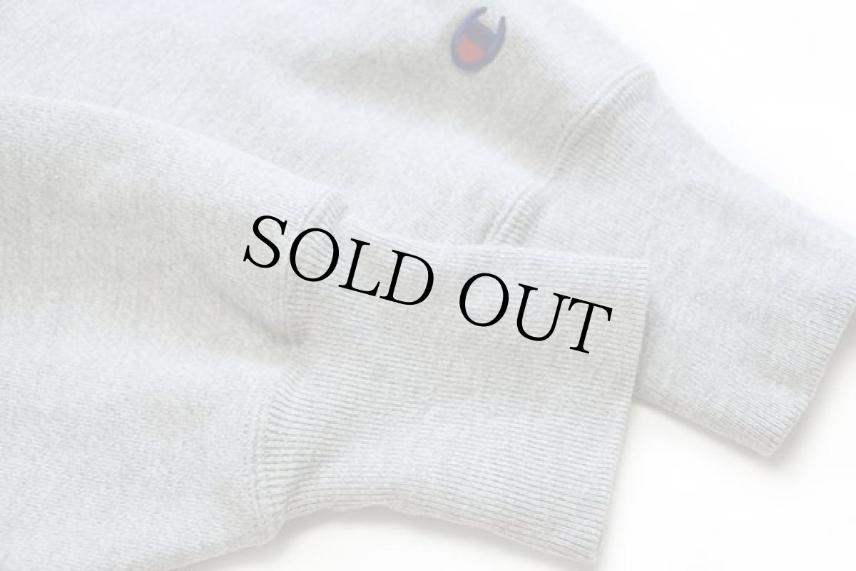 画像5: 90s Championチャンピオン ILLINOIS フェルトパッチ付き リバースウィーブ スウェット 杢グレー (5)