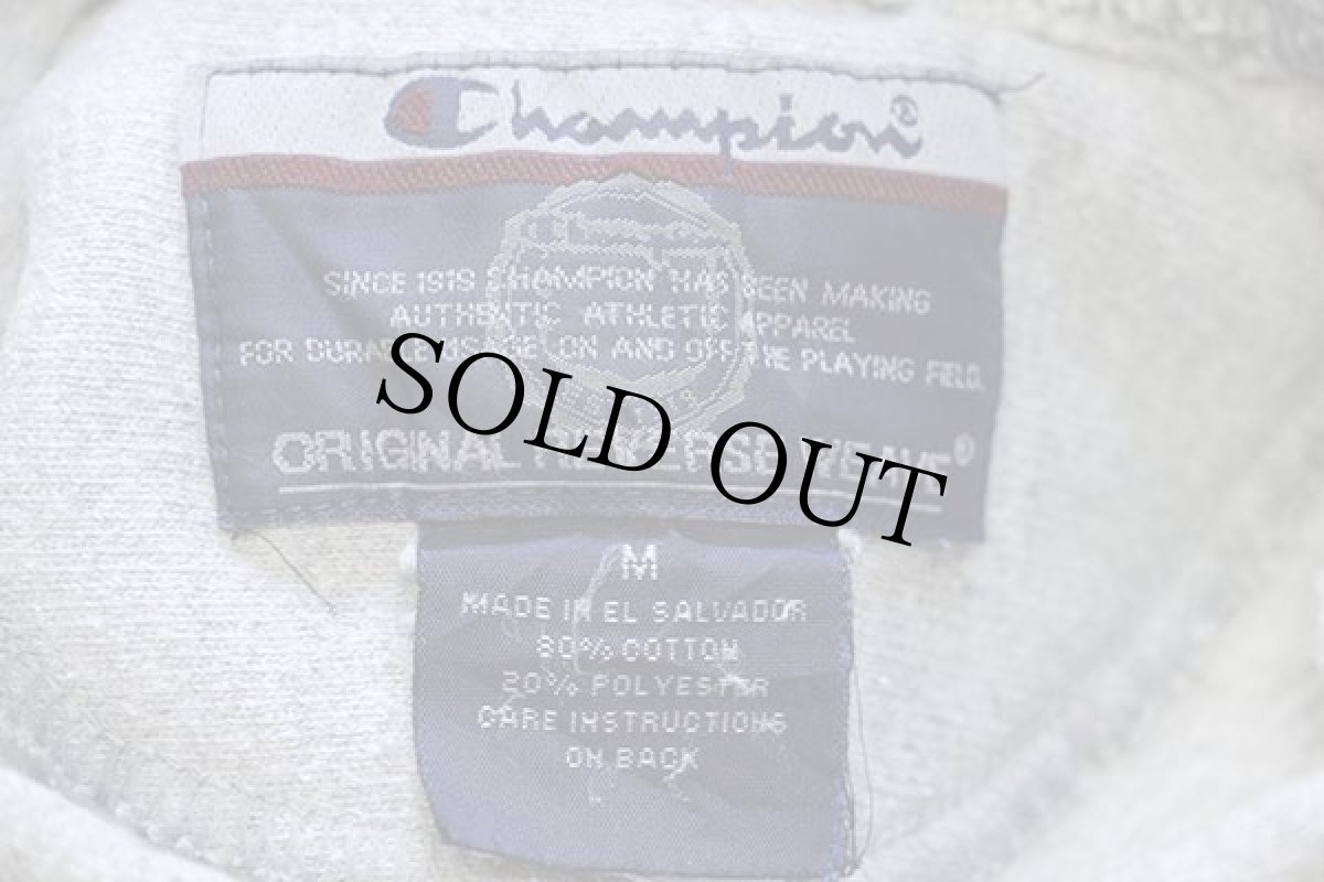 画像4: 00s Championチャンピオン HARVARD リバースウィーブ スウェットパーカー 杢グレー M (4)