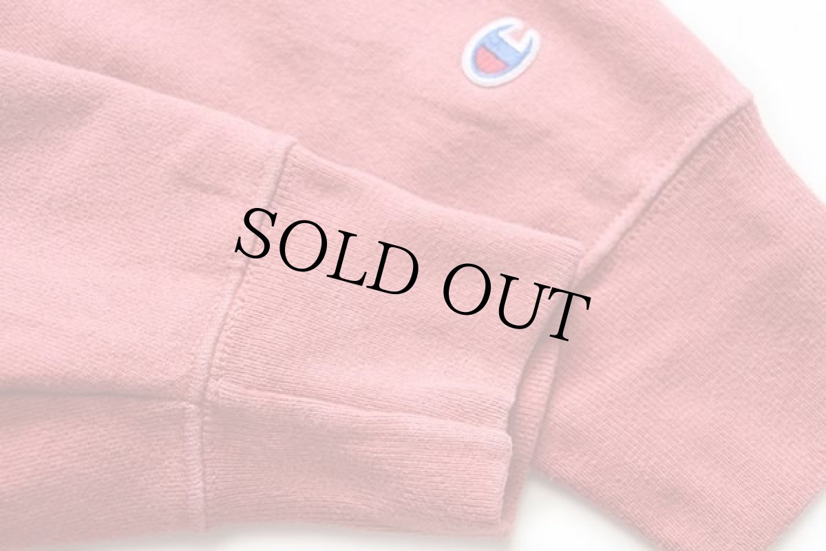 画像6: Championチャンピオン ワンポイント リバースウィーブ スウェットパーカー ピンク XL (6)