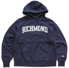 画像1: Championチャンピオン RICHMOND リバースウィーブ スウェットパーカー 紺 M (1)