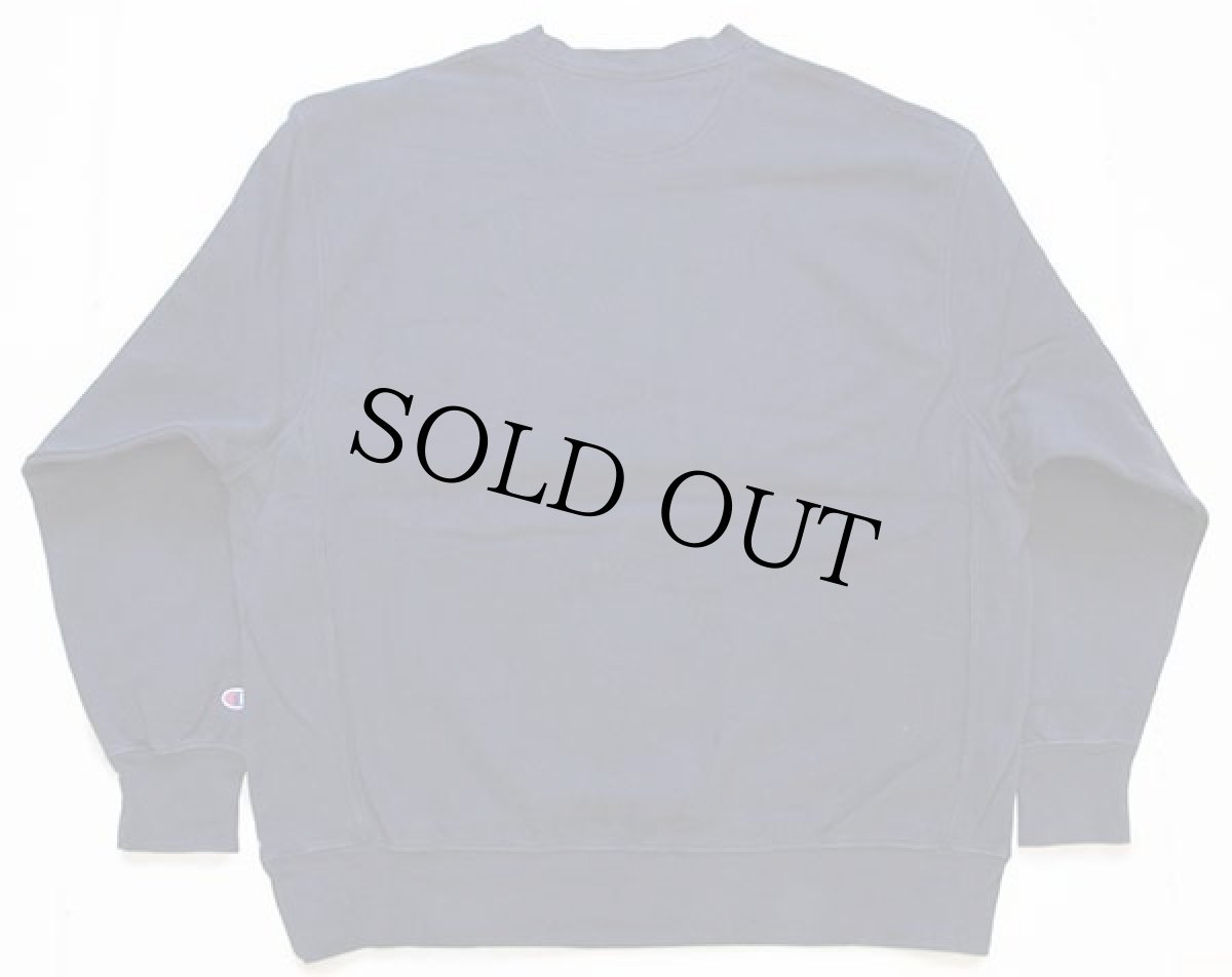 画像2: 00s Championチャンピオン REHOBOTH ひび割れプリント リバースウィーブ スウェット 紺 XL (2)