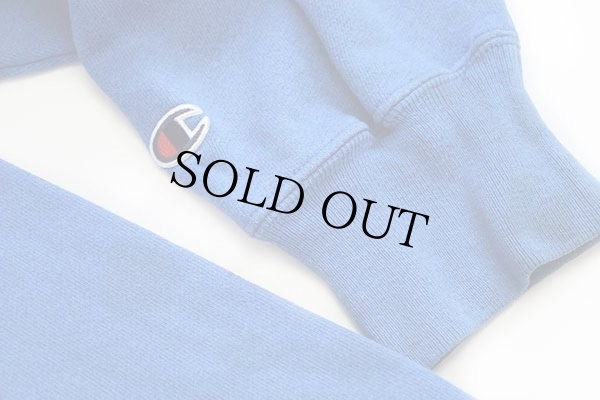 画像6: 00s Championチャンピオン 無地 目無し リバースウィーブ スウェットパーカー 青 2XL (6)