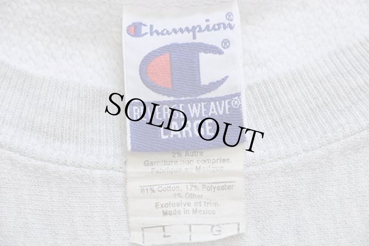 画像4: 00s メキシコ製 Championチャンピオン AMES HIGH TRACK&FIELD リバースウィーブ スウェット 杢グレー L (4)