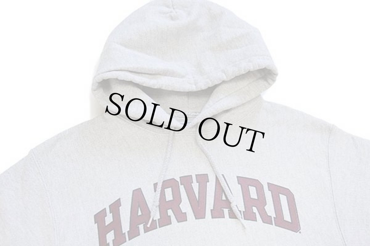 画像3: 00s Championチャンピオン HARVARD リバースウィーブ スウェットパーカー 杢グレー M (3)