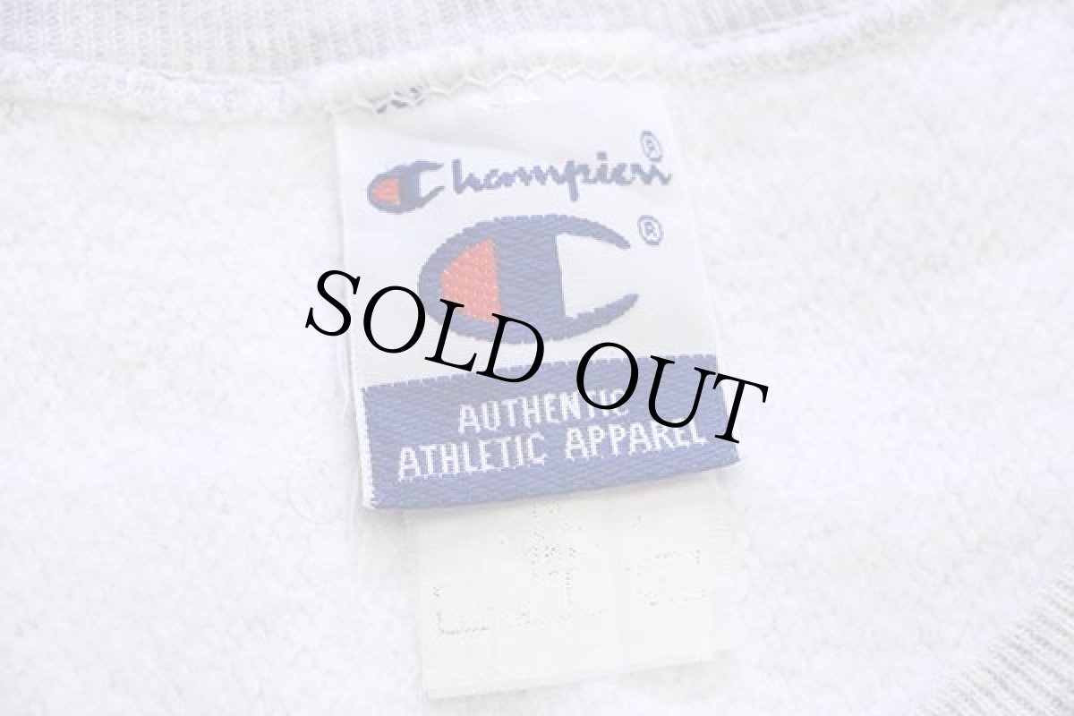 画像4: 90s Championチャンピオン OHIO STATE パッチ付き リバースウィーブ スウェット 杢ライトグレー (4)