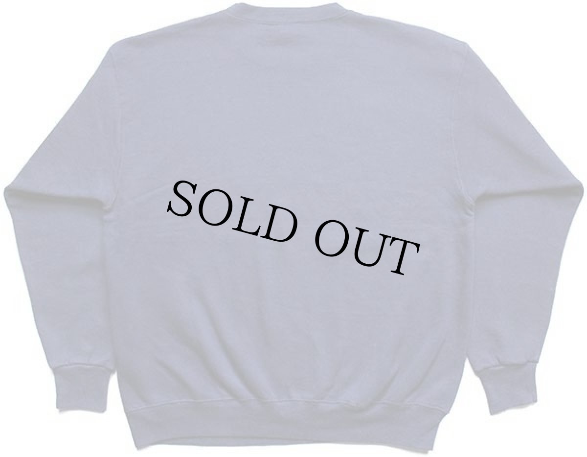 画像2: 90s USA製 GEORGETOWN Hoyas ブルドッグ マスコット ひび割れプリント スウェット 紺 XL (2)