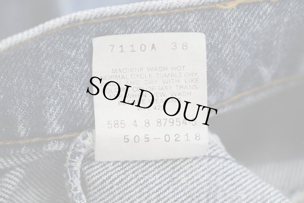 画像7: 80s USA製 Levi'sリーバイス 505 デニムパンツ w36 L32★107 (7)