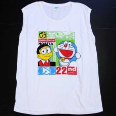 画像2: 00s DORAEMON NOBITA 22nd Century ドラえもん のび太 ノースリーブ コットンTシャツ 白 6 (2)