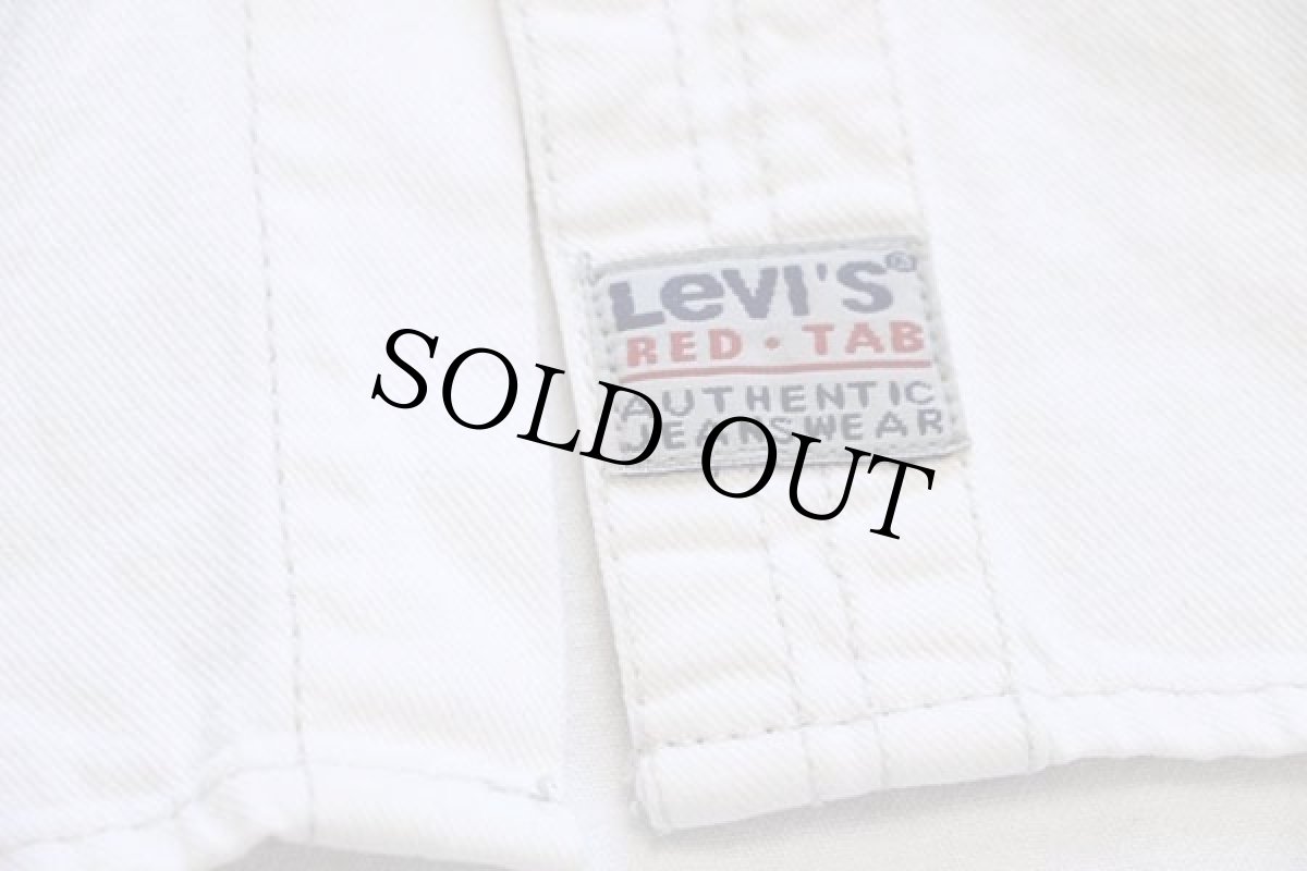 画像5: 90s Levi'sリーバイス カラーデニムシャツ 生成り L (5)