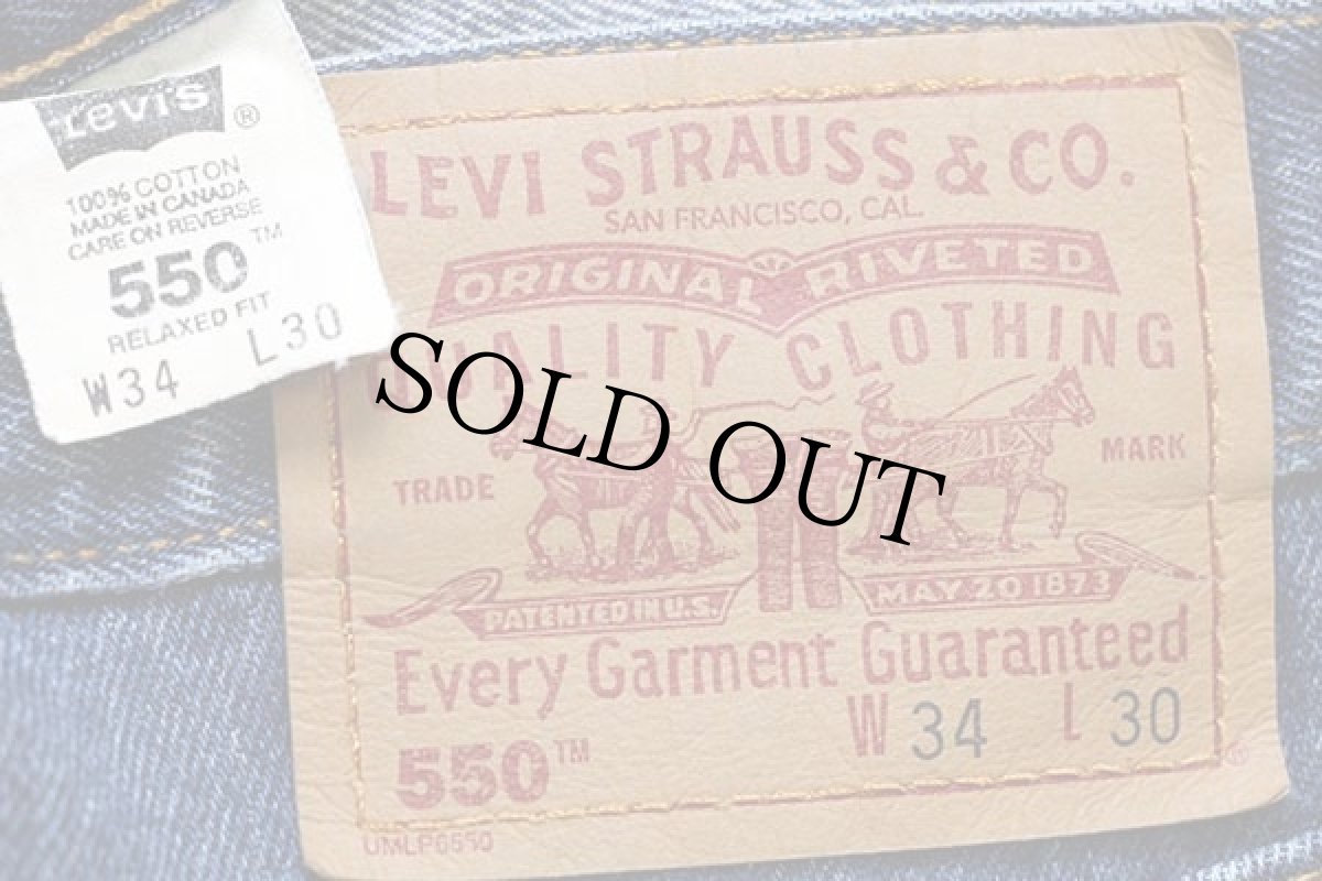 画像6: 00s カナダ製 Levi'sリーバイス 550 デニムパンツ w34 L30★217 (6)