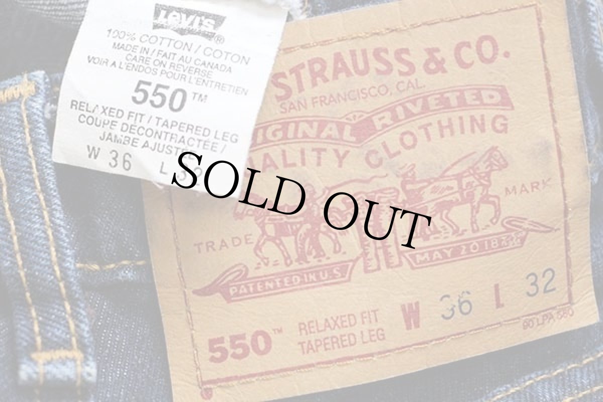 画像6: 90s カナダ製 Levi'sリーバイス 550 デニムパンツ w36 L32★218 (6)
