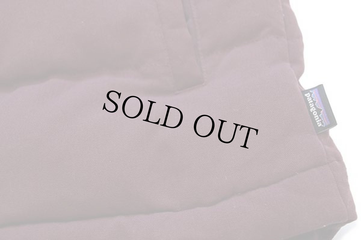 画像6: patagoniaパタゴニア Bivy Hooded Down Vest ツートン ヨーク切り替え ナイロン ダウンベスト パーカー ダークルビー×黄土色 W-XS (6)