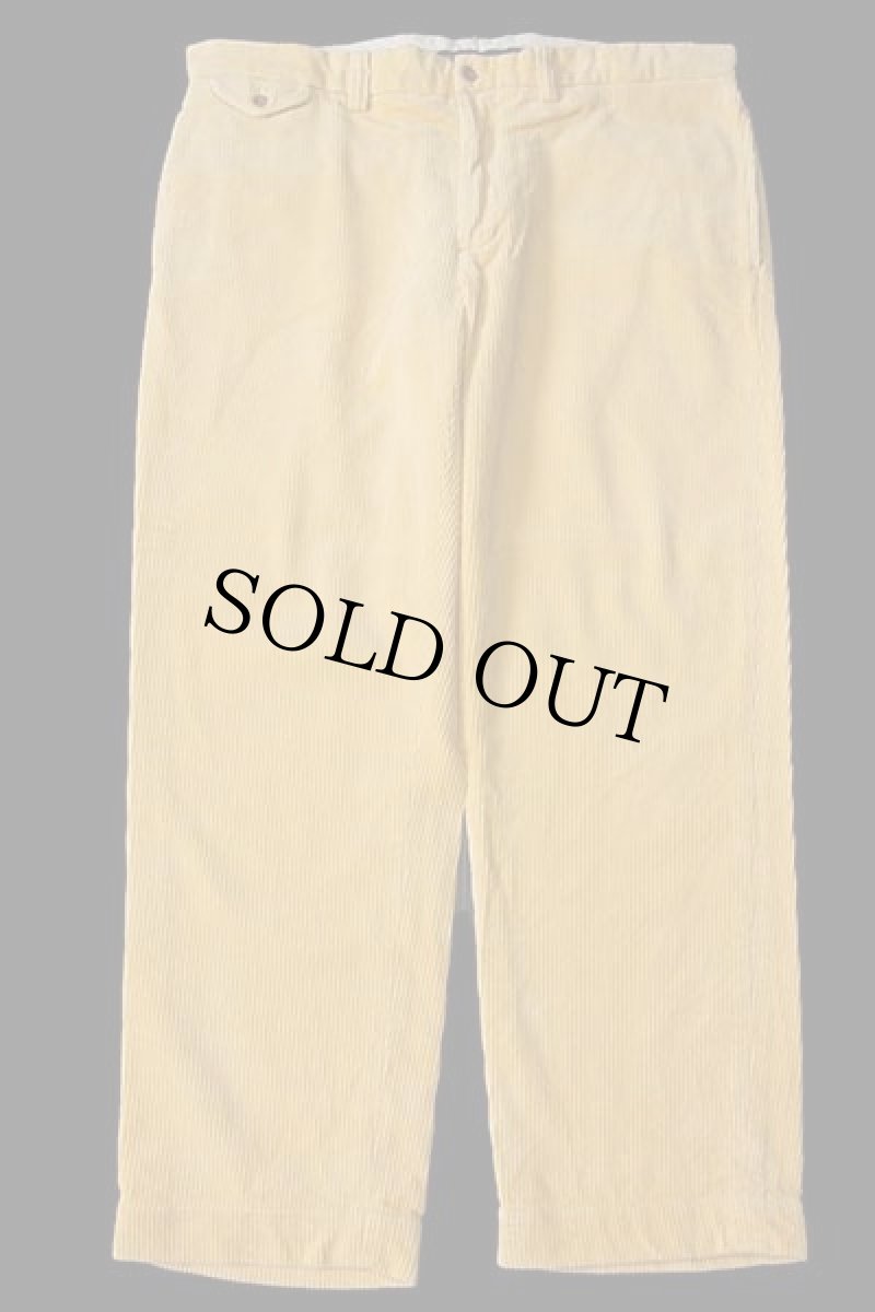 画像2: ポロ ラルフローレン コットン 太畝 コーデュロイパンツ 黄 w38★スラックス (2)