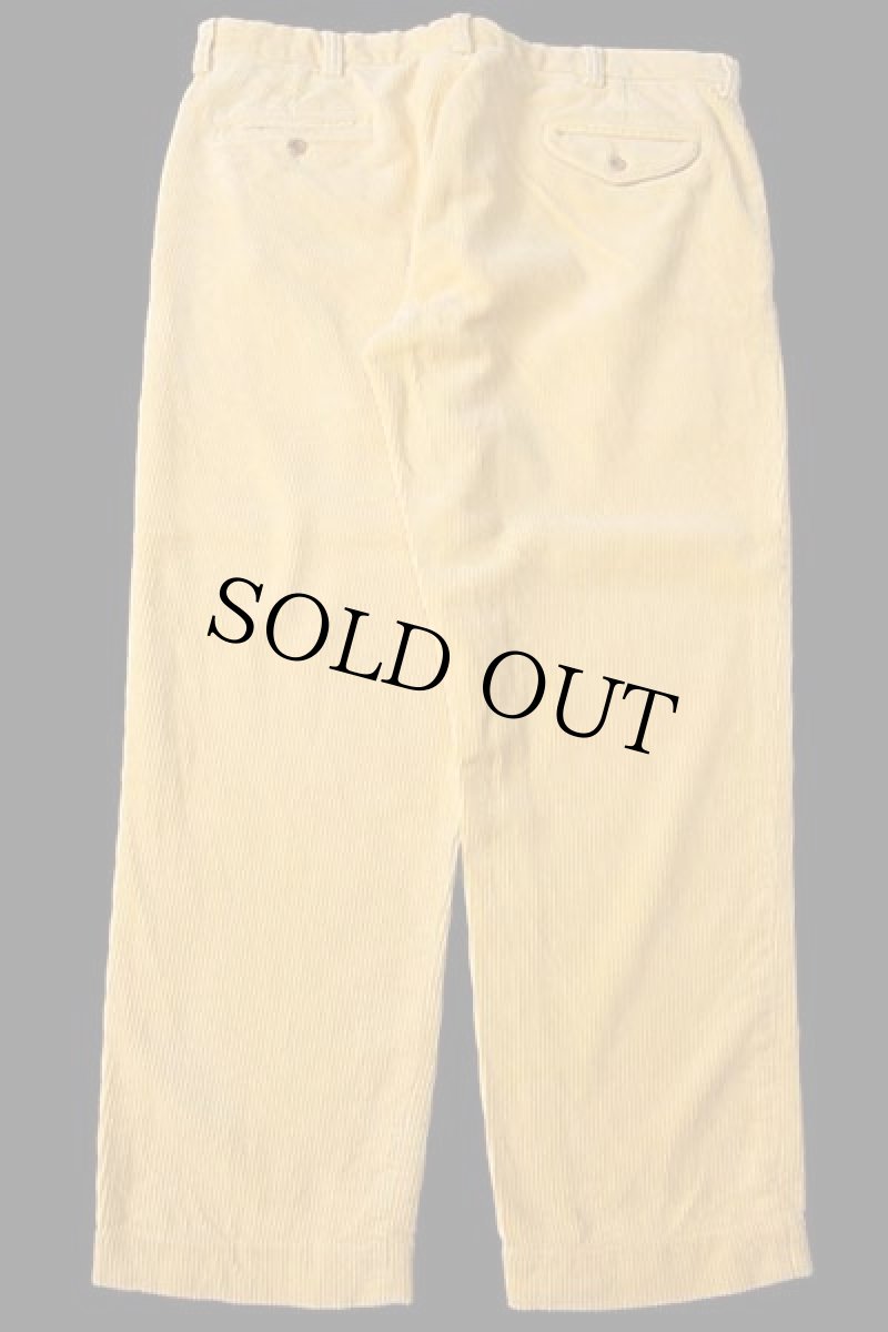 画像3: ポロ ラルフローレン コットン 太畝 コーデュロイパンツ 黄 w38★スラックス (3)