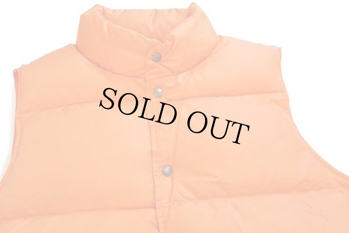 画像3: 00s L.L.Bean ナイロン ダウンベスト オレンジ M-T (3)