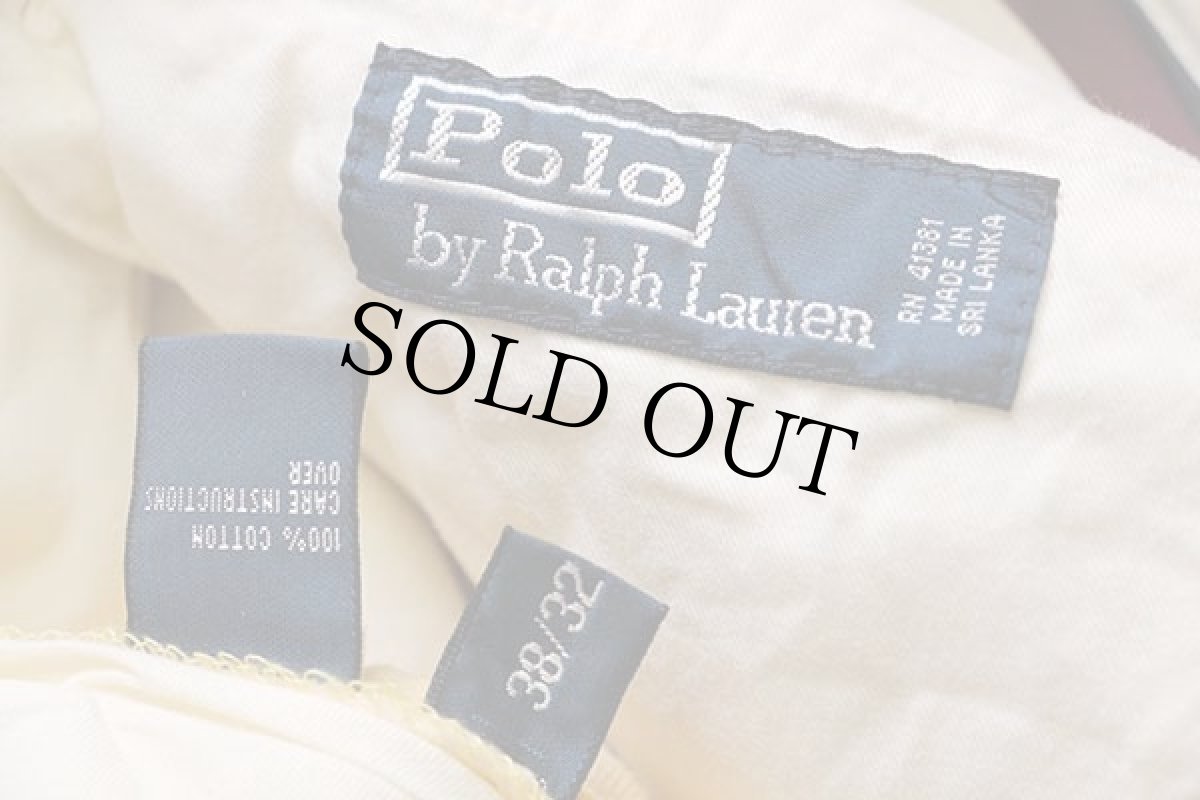 画像6: ポロ ラルフローレン コットン 太畝 コーデュロイパンツ 黄 w38★スラックス (6)