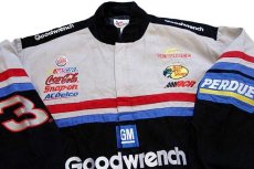 画像3: 90s CHASE NASCAR Goodwrench GM BURGER KING Coca-Cola Snap-on 刺繍&パッチ コットン レーシングジャケット L (3)