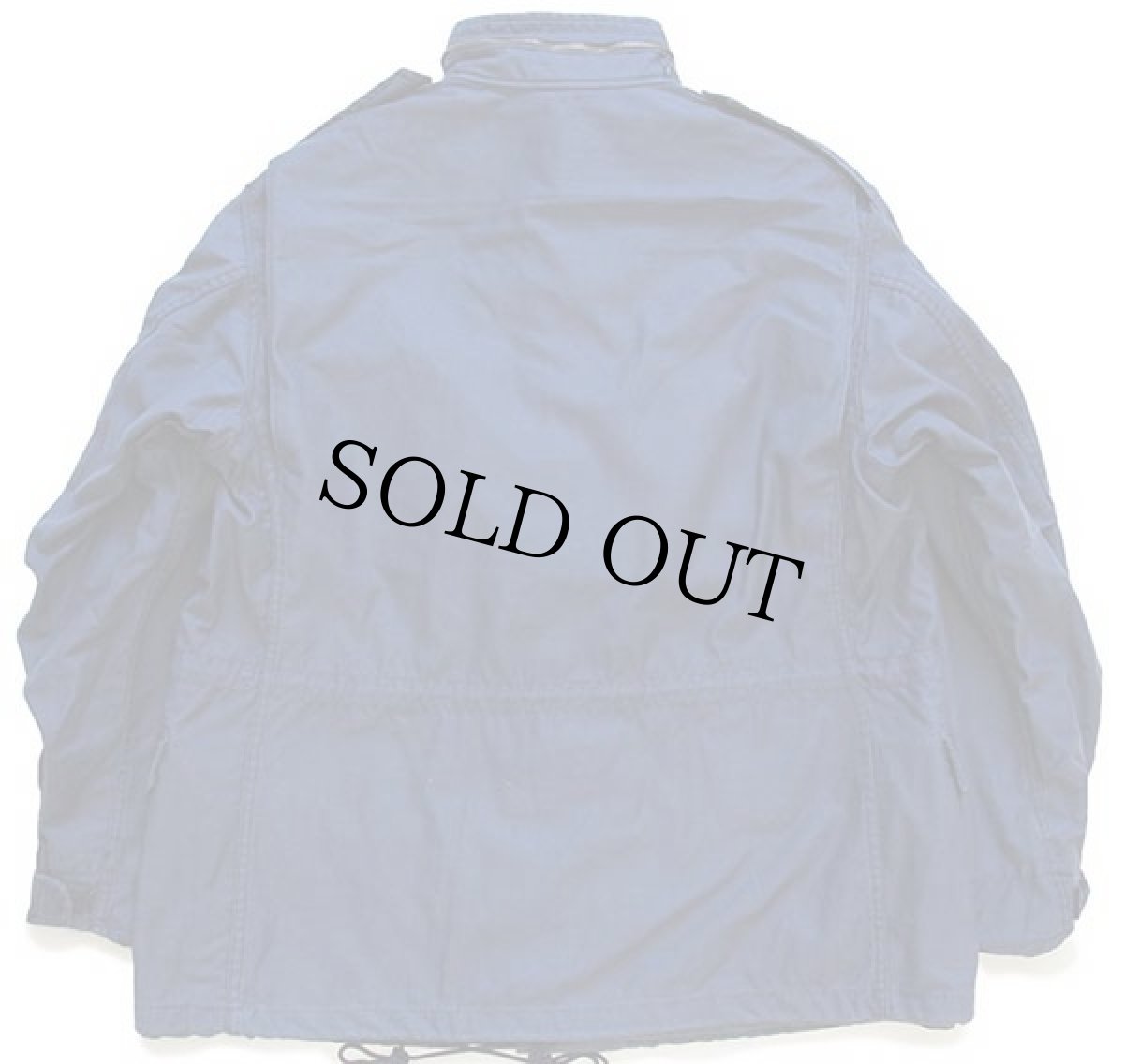 画像2: 90s USA製 ALPHAアルファ M-65 フィールドジャケット 紺 L-R (2)