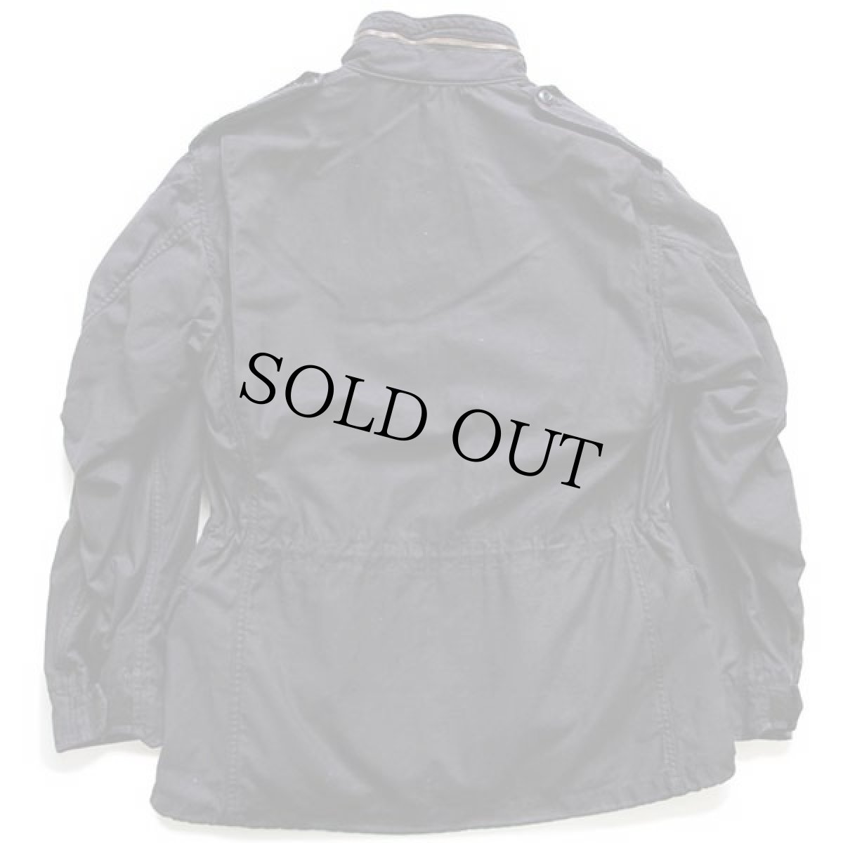 画像2: 90s USA製 ALPHAアルファ M-65 フィールドジャケット 黒 M-R (2)