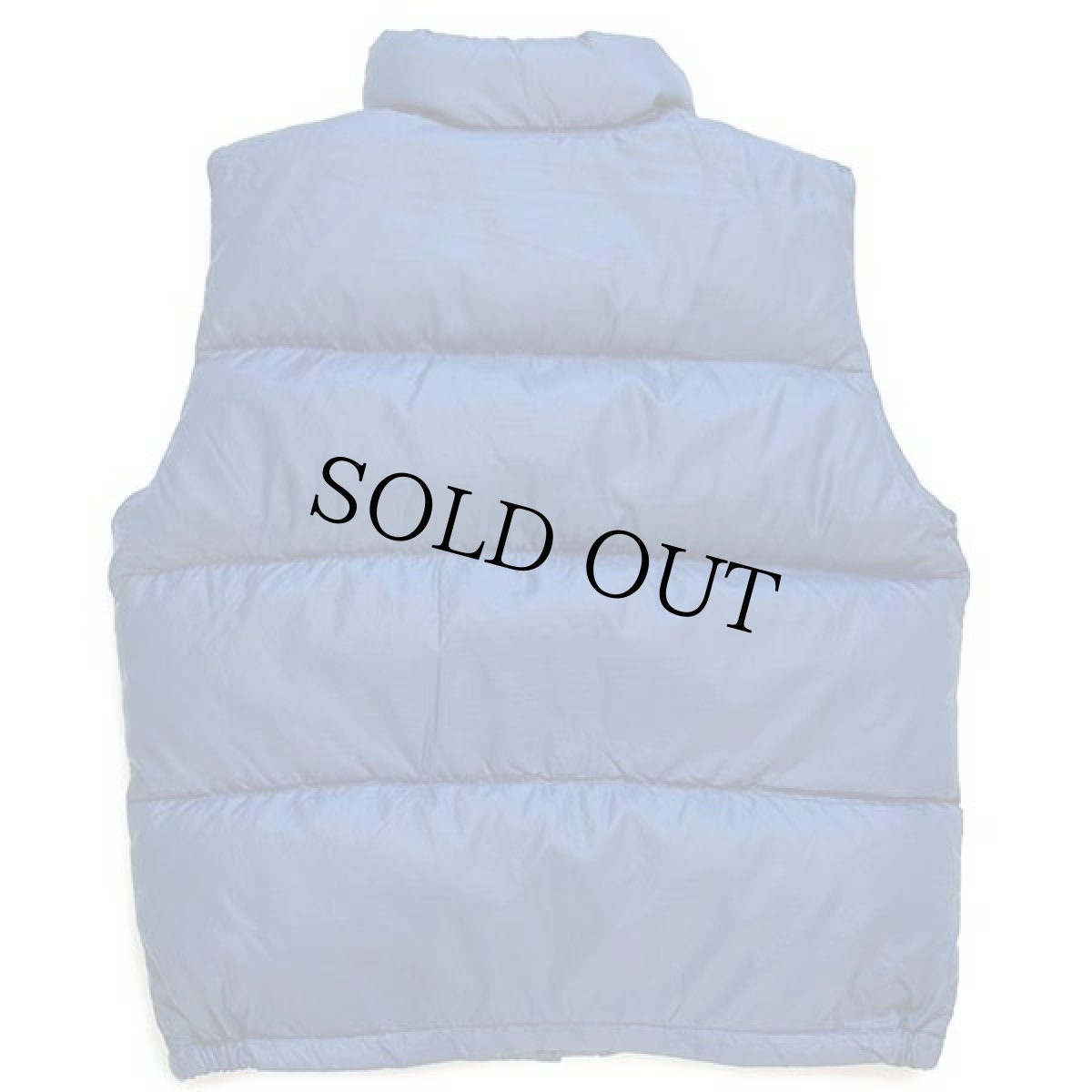 画像2: 70s THE NORTH FACEノースフェイス 茶タグ ナイロン ダウンベスト 紺 S (2)