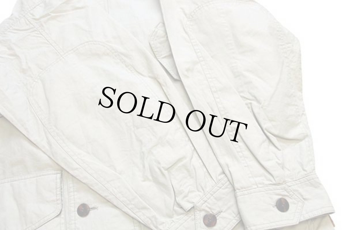 画像6: 90s EddieBauerエディーバウアー チンスト付き コットンポプリン フィールドコート アイボリー★ジャケット (6)