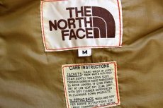 画像4: 70s THE NORTH FACEノースフェイス 茶タグ ダウンベスト オレンジ M (4)