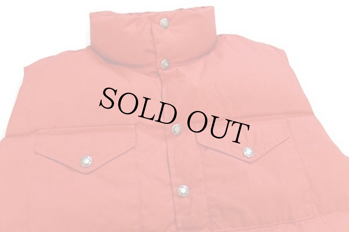 画像3: 70s THE NORTH FACEノースフェイス 茶タグ ダウンベスト オレンジ M (3)