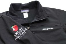 画像3: patagoniaパタゴニア ANGRY ORCHARD刺繍 Adze Jacket POLARTEC ストレッチ ソフトシェルジャケット 黒 W-M (3)