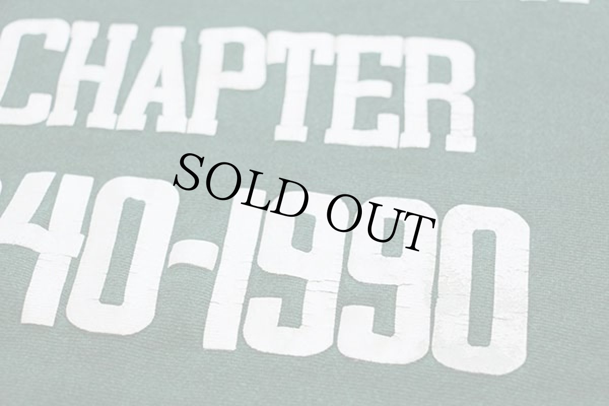 画像4: 90s USA製 Leeリー MIAMI UNIVERSITY フラタニティ 両面ひび割れプリント リバースウィーブ スウェット 緑 (4)