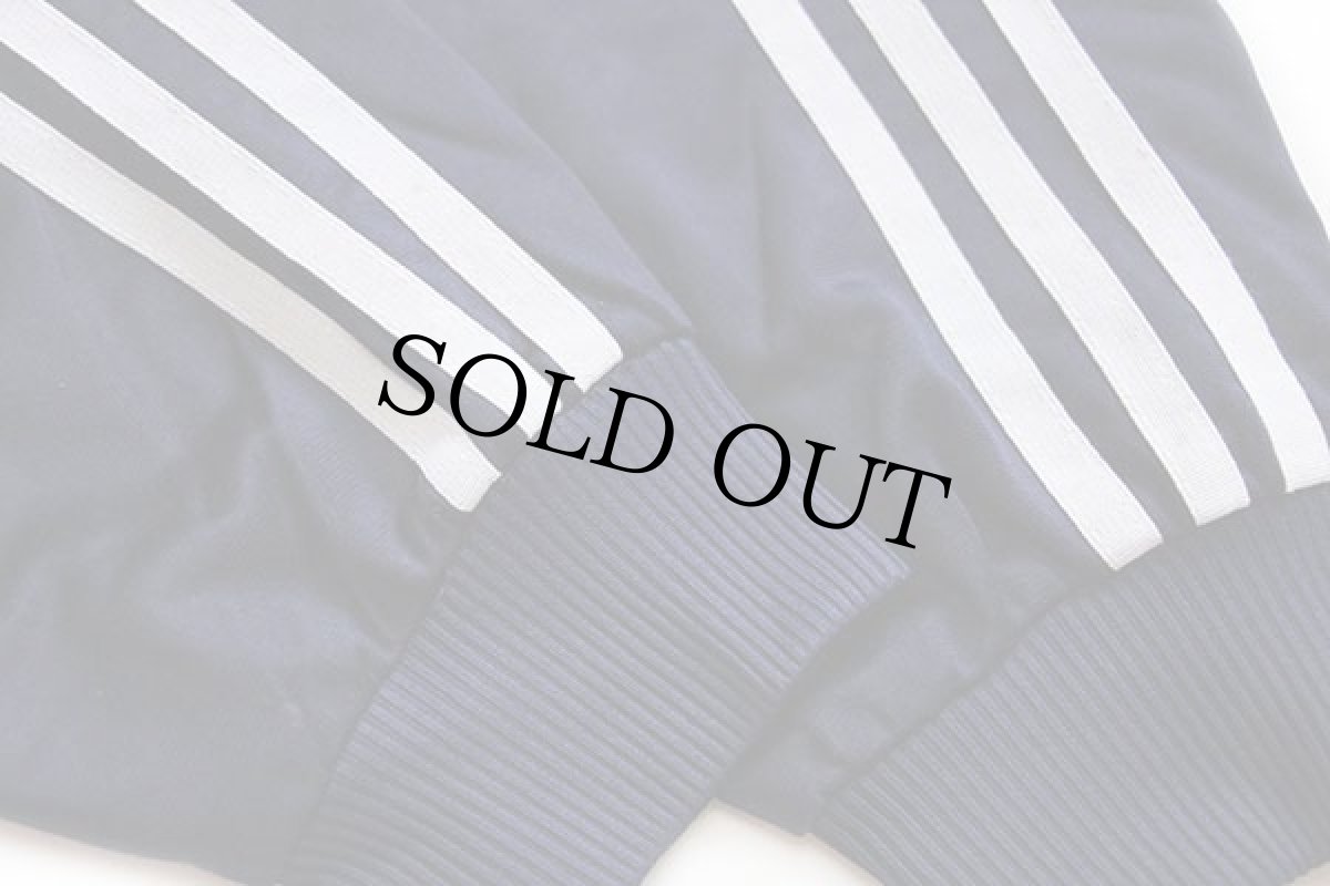 画像5: 90s adidasアディダス トレフォイル ロゴ刺繍 トラックジャケット 紺×白 M★ジャージ (5)