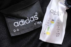 画像4: 90s adidasアディダス トレフォイル ロゴ刺繍 トラックジャケット 黒×白 S★ジャージ (4)