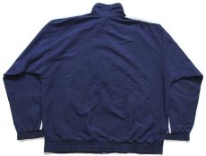 画像2: 90s adidasアディダス トレフォイル ロゴ刺繍 ジャケット 紺×白 L (2)