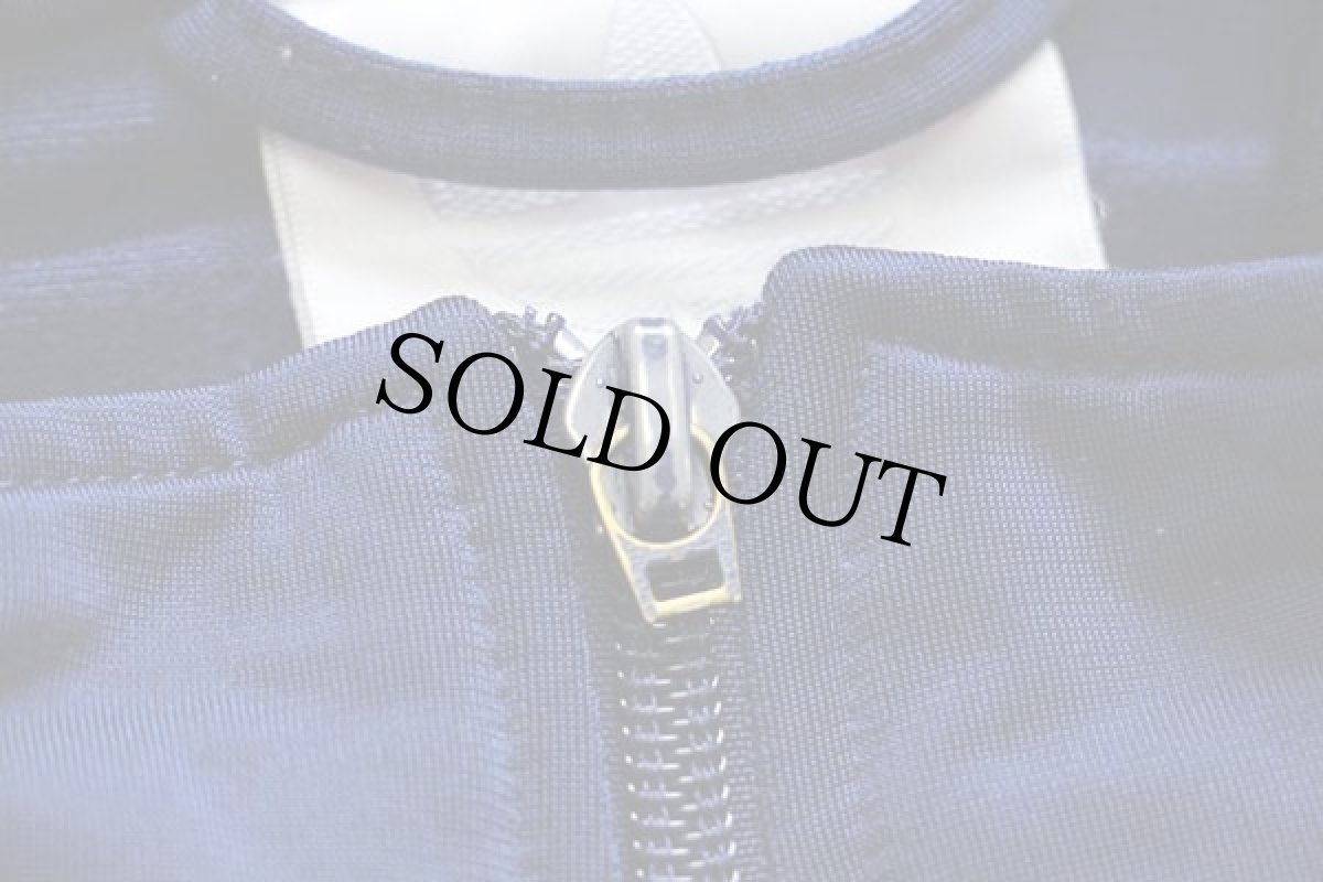 画像7: 90s adidasアディダス トレフォイル ロゴ刺繍 トラックジャケット 紺×オレンジ★ジャージ (7)