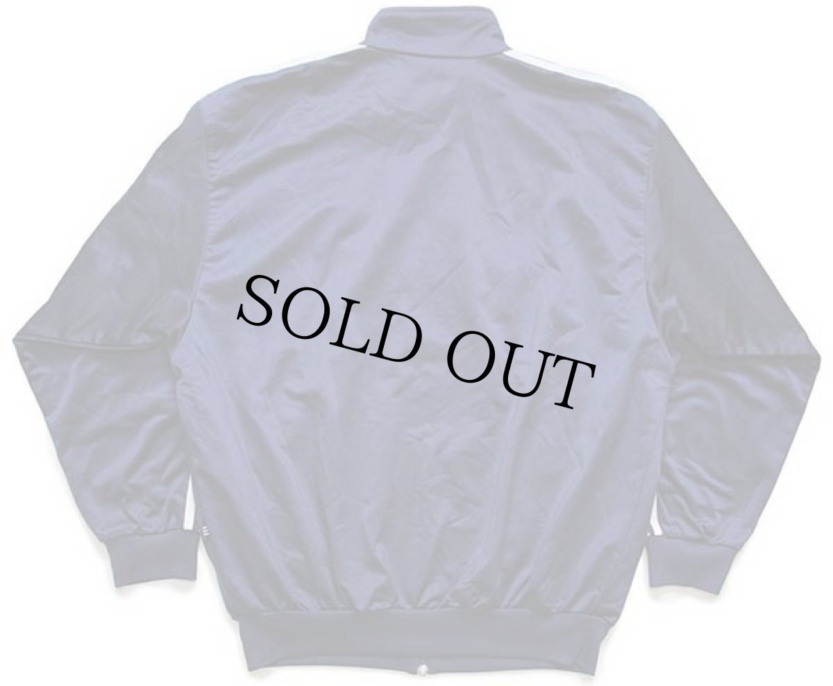 画像2: 90s adidasアディダス トレフォイル ロゴ刺繍 トラックジャケット 紺×白 M★ジャージ (2)