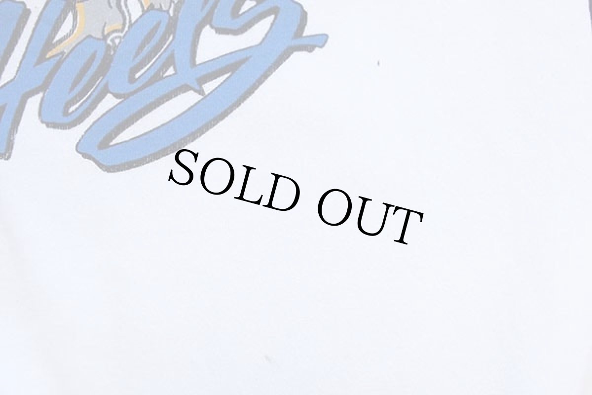 画像5: 90s USA製 NORTH CAROLINA Tar Heels マスコット スウェット 白 L (5)