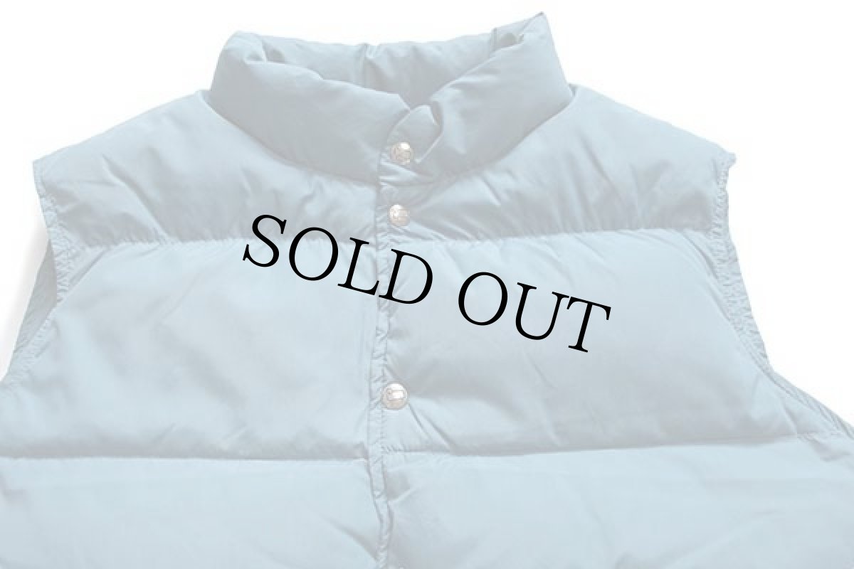 画像3: 70s Woolrichウールリッチ ナイロン ダウンベスト アクアマリン (3)