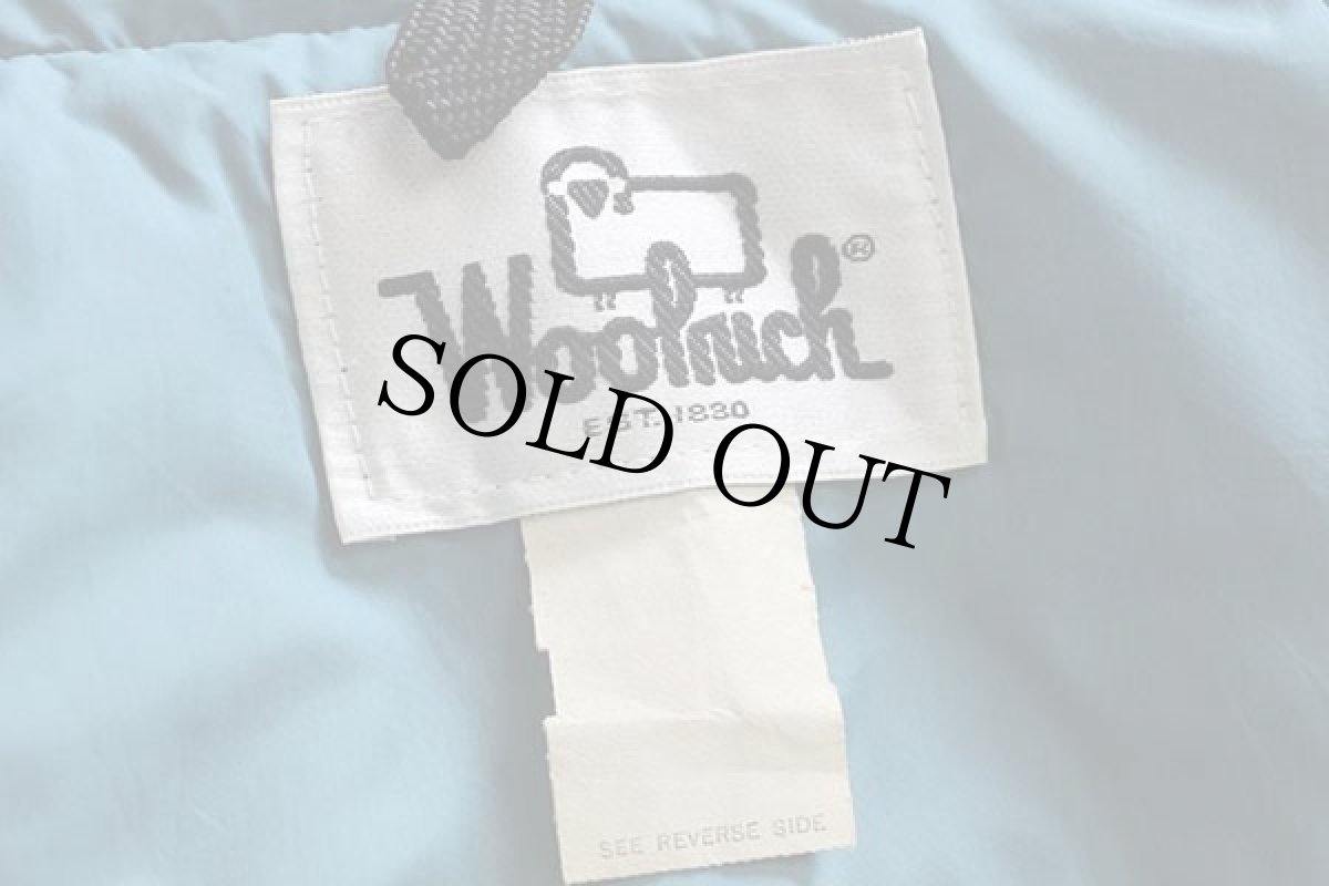 画像4: 70s Woolrichウールリッチ ナイロン ダウンベスト アクアマリン (4)