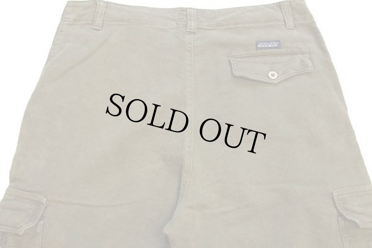 画像5: イタリア製 WOOLRICH JOHN RICH&BROS. ウールリッチ コットン モールスキン カーゴパンツ オリーブ w34 L34 (5)